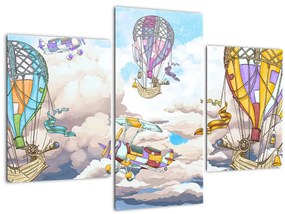 Tablou - Expediție în nori (90x60 cm)