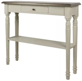 Consola alba din lemn de pin, Harlem