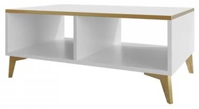Măsuță cafea Opuncia  (alb + alb lucios + auriu). 1122778