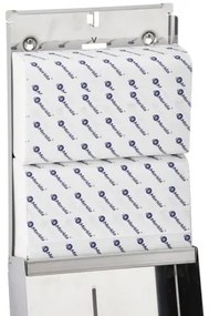 Dozator de prosoape de hartie Stella Slim Maxi, otel inoxidabil lucios