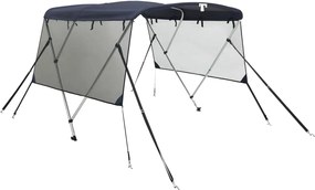 vidaXL Parasolar Bimini 3 arcuri pereți din plasă 183x(170-182)x137 cm