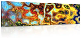 Tablou abstract plin de culori