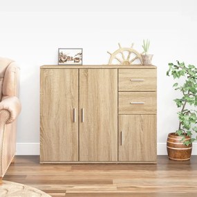 vidaXL Servantă, stejar sonoma, 91x29,5x75 cm, lemn prelucrat