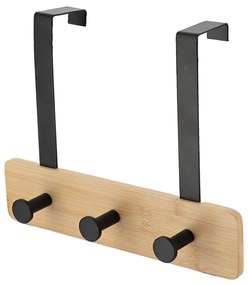 Suport metalic pentru ușă, 3 cârlige, 20 x 25 x 9 cm