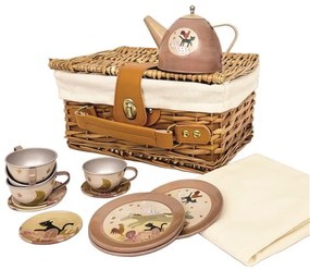 Set ceai in cos picnic, Muzicantii din Bremen, Egmont toys