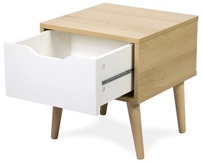 Noptiera in decor din lemn de fag, ELEN