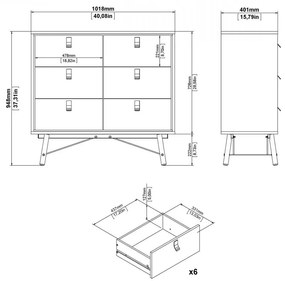 Comodă Rain II, hickory jackson