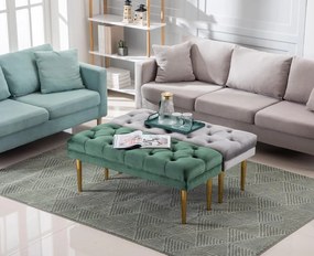 BAV4 - Bancuta, 108 cm, Divan, Canapea, fotoliu, sofa, bancheta, bancuta, banca living, dormitor, hol - Verde - Auriu