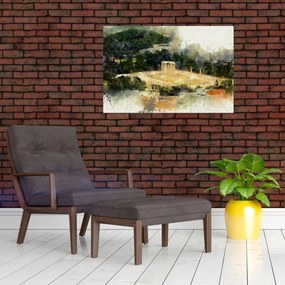 Tablou - Templul lui Zeus, Atena, Grecia (90x60 cm)
