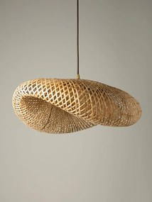 Lustra natur, din lemn de bambus, D50 cm, Float