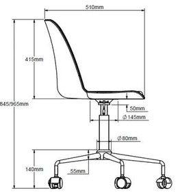 Scaun de birou Unique Furniture, verde