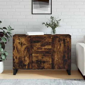 vidaXL Servantă, stejar fumuriu, 101,5x35x70 cm, lemn prelucrat