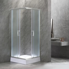 Cabină de duș pătrată Spirit Matt 80x80x194 cm cu cădiță de duș din acril armat