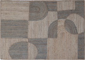 Covor natural din iută împletit manual, cu model abstract, 200 x 300 cm, „Bazeilles”