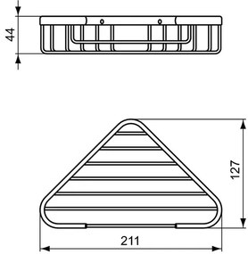 Savoniera de colt negru mat Ideal Standard IOM