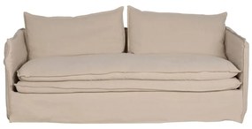 Canapea crem cu tapițerie din in 210 cm – Ixia