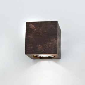 Aplica LED de perete design ambiental Cube antique rustic