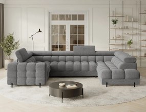 Colțar extensibil, cu spatiu pentru depozitare, 346x205x93 cm, Fectory RT, Eltap (Culoare: Alb / Royal 01)