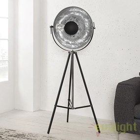 LAMPADAR deosebit in stil RETRO BIG Studio negru/ argintiu A-36562 VC