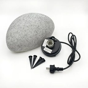 Corp de iluminat decorativ de exterior LUMISTONE 1xE27/15W/230V IP65 Ø 31,8 cm