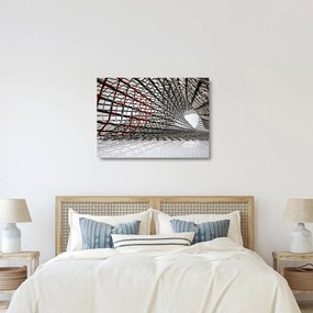 Tablou pe sticlă cu construcție din fier (70x50 cm)