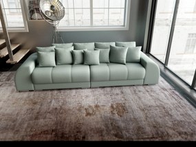 Canapea extensibilă dumonde cu 2 lăzi de depozitare si sezut confortabil din spuma high-density, Verona Enjoy Mint 310x100 cm