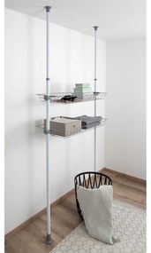 Wenko Set de 2 coșuri din sârmă Herkules, alb