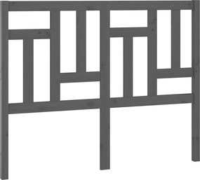 vidaXL Tăblie de pat, gri, 205,5x4x100 cm, lemn masiv de pin