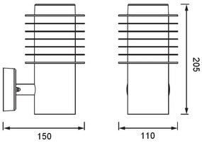 Aplică LED de exterior cu senzor Ledvance RONDO LED/9,5W/230V IP44 antracit