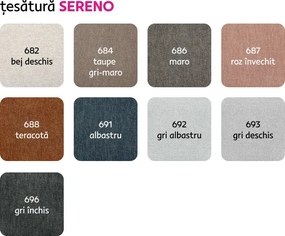 Colţar, ţesătură gri închis Sereno, SEGORIA LUX
