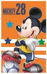 Disney Mickey Football Orange prosop de mână, prosop de față, prosop 35x65cm