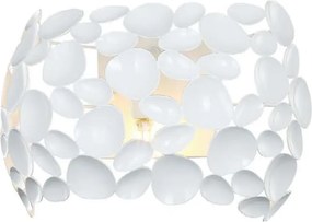 Aplica de perete moderna din metal alb Carera
