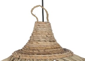 Lustră suspendată din fibre naturale cu franjuri, 75x45x95 cm, „Sorrento"