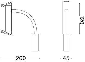 Veioză LED flexibilă Ideal Lux IO LED/3W/230V CRI 90 alb