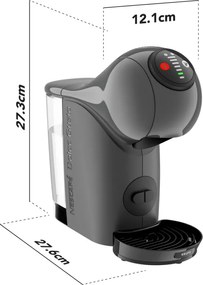 Espressor Krups KP243B10 NDG GENIO S ANTHRACITE, 1500 W, 15 bar, 0,8 l, Compatibil cu capsulele NESCAFÉ® Dolce Gusto®, LED, Functie XL, Gri/Antracit