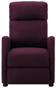 289713 vidaXL Fotoliu de masaj rabatabil, violet, material textil