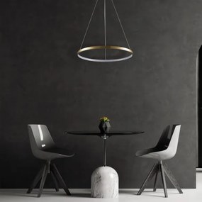 Lustră LED pe cablu LEA LED/20W/230V 4000K d. 50 cm auriu