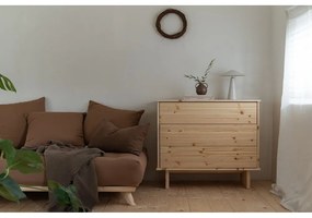 Comodă din lemn de pin natural Karup Design Kommo