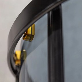 Cabină de duș curbată Tiara Gold 80 fără cădiță