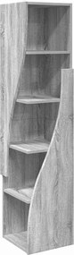 vidaXL Dulap de colț Gri Sonoma 32x32x140cm Lemn compozit