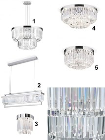 Candelabru, Lustra LED design LUX PRISM, chrome