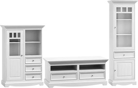 Set lemn masiv alb Living Linea 261 cm
