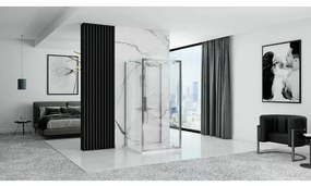 Cabina de dus dreptunghiulara cu usi batante Rea Rapid Swing 90x100 cm