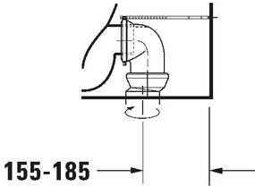 Duravit D-CODE vas WC compact din ceramică, alb lucios - 21180900002