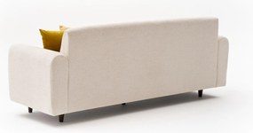 Canapea trei locuri Noyalepo C (Crem + Nuc). 1106691