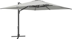 Outsunny Umbrelă Suspendată 3.6x3 m Rotativă și Inclinabilă Gri Deschis | Aosom Romania