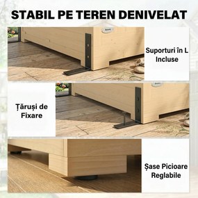 Outsunny magazie debara spațiu depozitare unelte dulap exterior | Aosom Romania