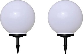 vidaXL Lămpi de exterior pentru alee LED 2 buc. 40 cm, cu țăruș de sol