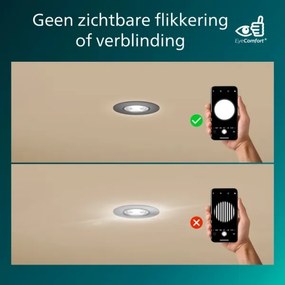 Philips - Set 3x spot încastrat compatibil cu dimmer CILANTRO LED/5W/230V 4000K negru