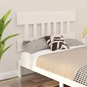 Tablie de pat, alb, 138,5x3x81 cm, lemn masiv de pin 1, Alb, 138.5 x 3 x 81 cm